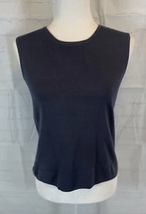 NEW WD*NY Crewneck Shell SLATE GRAY Knit Womens Sleeveless tank Top Sz M - Picture 1 of 13