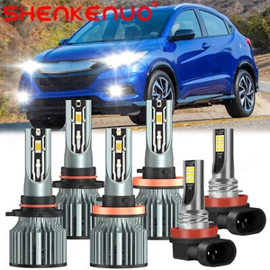 For Honda HR-V 2019 2020-2022 Front LED Headlight High/Low Beam Fog Light Bulbs - Foto 1 di 16