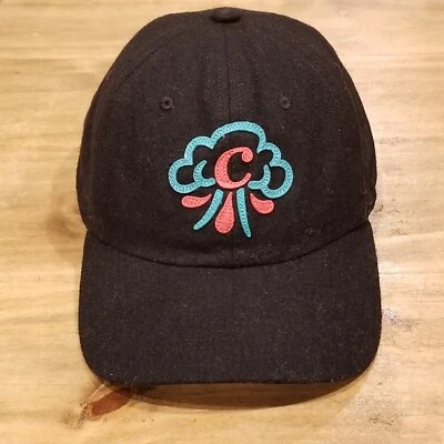 Sombrero de carbón con correa de cuero negro nubes mezcla de lana talla única ajustable Foto 1 de 4