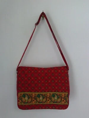 Victoria Hill Cachemira Rojo Mensajero Laptop Bolso de Hombro Cartera Usado en Excelente Condición Foto 1 de 4