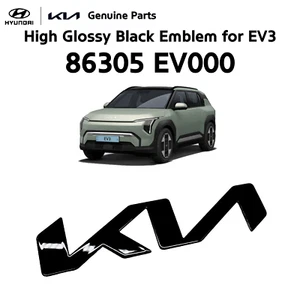 OEM Front Rear EV3 GT Line KIA High Glossy Black Logo Emblem for Kia EV3 2024- - Picture 1 of 6