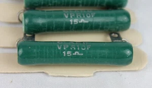 12 VATIOS 15 OHM WW RESISTENCIAS DE POTENCIA CERÁMICA ~ CLAROSTAT VPR10F ~ 4 PIEZAS ~ NUEVO DE LOTE ANTIGUO - Imagen 1 de 4