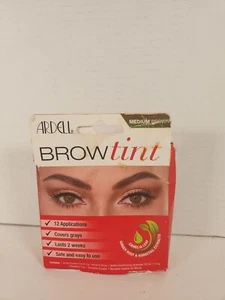 Ardell Brow Tint Medium Brown Ammonia & Peroxide Free Brow Tint 12Ct - Picture 1 of 3