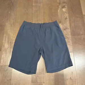 prAna Shorts Mens Size Large Gray Mojo Yoga Trail Lightweight Stretch Outdoors - Picture 1 of 3