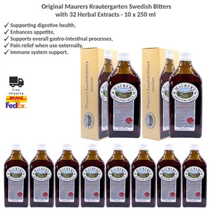 Albañiles originales Krautergarten amargos suecos con 32 extractos de hierbas 10x250 ml - Imagen 1 de 7