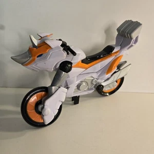2008 Bandai Power Rangers Jungle Fury Rhino Battle Bike weiß/orange Motorrad - Bild 1 von 7