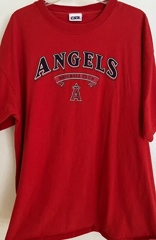 MLB Angels T-Shirt  XL  Red CLEAN Cover