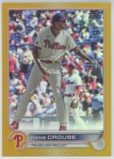 2022 Topps Gold Foil #642 Hans Crouse Phillies RC