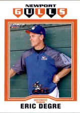 2017 Newport Gulls Choice #32 Eric Degre Coach Middletown Rhode Island RI Card