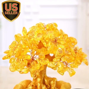Feng Shui Money Tree Office Home Table Feng Shui Decoration Crystal Money Tre... - Picture 1 of 7