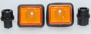 2x PEUGEOT 205 ORANGE INDICATORS SIDE REPEATERS KIT PAIR DRIVER & PASSENGER NEW - Picture 1 of 8