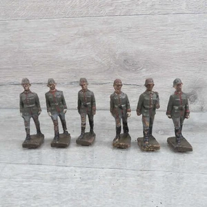 LINEOL - 6 Massefiguren Soldaten - Höhe = 6,5 cm - #W85178 - Picture 1 of 6