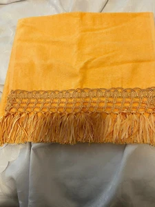 AVANTI-ORANGE WITH TASSELS HAND 100% COTTON HAND TOWELS - Picture 1 of 1