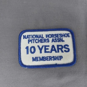 National Horseshoe Pitchers Association 10 Years Membership 3"x2" Patch - Picture 1 of 2
