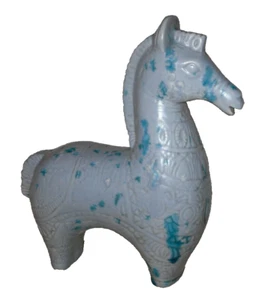 Vintage MCM Studio Keramik Trojanisches Pferd Figur Bitossi Stil Mid Century signiert - Bild 1 von 17