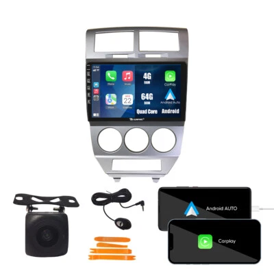 For Dodge Caliber 2007-2010 Carplay Android Car Stereo Radio GPS Navi 4+64G WiFi - Image 1 of 4