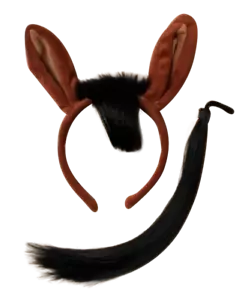 HORSE Ears & Tail Set Headband Fancy Dress Costume Accessory ONE SIZE FITS ALL - Picture 1 of 2