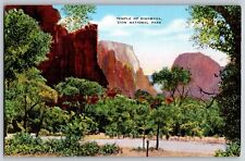 View Of Temple Of Sinawava Zion National Park - Vintage Postcard - Unposted