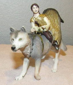 Schleich Beyala Jaro Elf Fairy Riding Wolf Figure 2007 Mythical Creature Fantasy - Picture 1 of 2