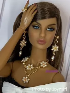Necklace Earrings Ring For Fashion Royalty Integrity PP NuFace Doll Jewelry 1/6 - Picture 1 of 6
