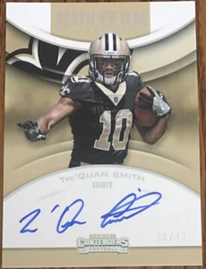 2018 Panini Contenders Rookie Of The Year Contenders Autographs Tre’Quan Smith - Picture 1 of 3