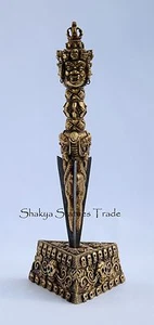 11,75" handgefertigtes Phurba/Phurwa Set - tibetisch-buddhistischer Ritualdolch aus Nepal - Bild 1 von 9