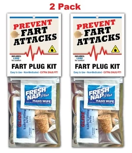 2x FART PLUG KITS Gag Joke GIFT Birthday XMAS White Elephant Party Favor FUNNY - Picture 1 of 4