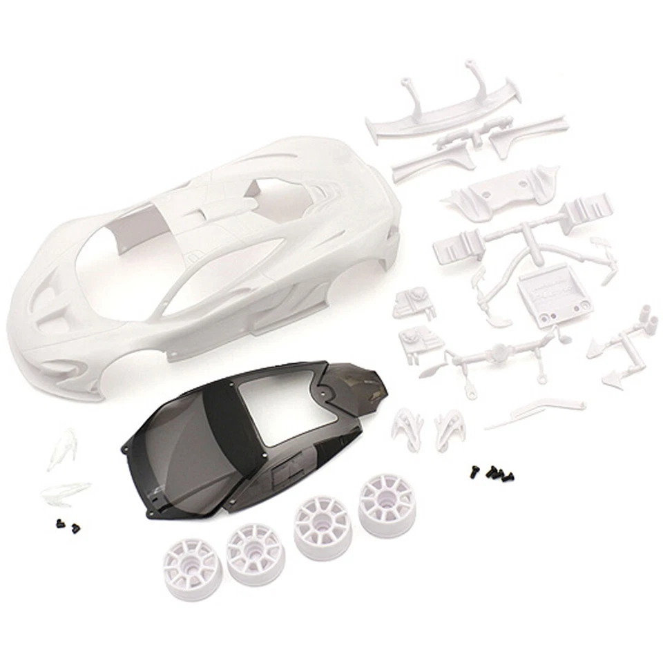 Juego de carrocería blanca Kyosho MZN190 sin pintar McLaren P1 GTR con ruedas: Mini-Z Foto 1 de 1