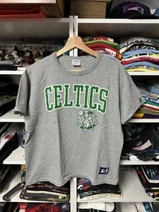 Vintage 80s 90s Starter Boston Celtics Thin T Shirt Size Large L Made In USA - Picture 1 of 6
