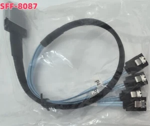 Mini SATA to 4-SATA SFF-8087 Multi-Lane Forward Breakout Internal Cable 0.5M - Picture 1 of 3