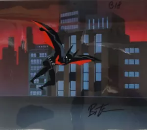 Batman Beyond 1999 pintado a mano producción animación cel firmado Bruce Tim - Imagen 1 de 7
