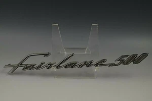 1963 FORD FAIRLANE 500 CAR EMBLEM ROOF PILLAR NAMEPLATE VINTAGE - Picture 1 of 8