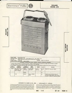 Sams Photofact, modelo de aerolínea 94GCB-1064A, radio portátil, copia impresa original - Imagen 1 de 2