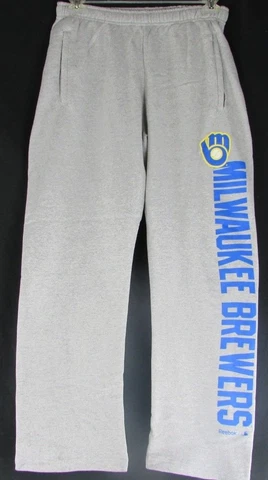 Milwaukee Brewers MLB Men's Adidas Sweatpants Gray M Cover
