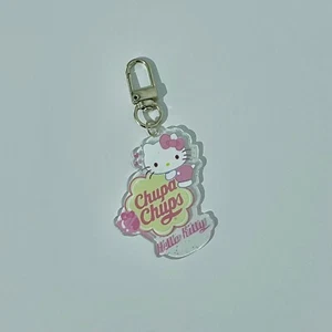 Keyring Bag Charm Chupa Chups Acrylic Charm Sanrio Style - Hello Kitty - Picture 1 of 1