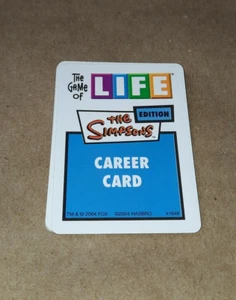 Game of Life Simpsons Replacement Piece Career Cards - Picture 1 of 4