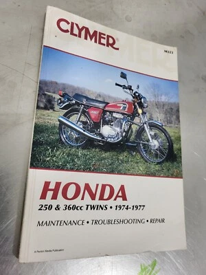 Honda 250cc 360cc Twins Clymer 1974-1977 manual de servicio de reparación de mantenimiento Foto 1 de 4