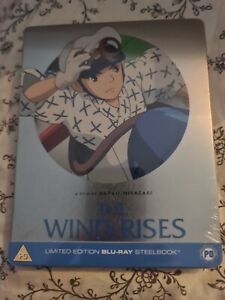 The Wind Rises (2013) Studio Ghibli Blu Ray Steelbook New and Sealed