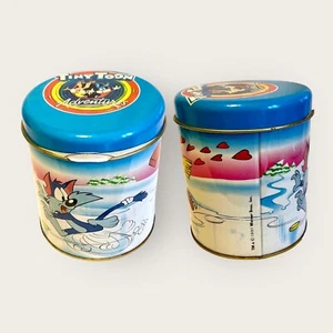 Scatola in latta BATTISTERO panettone TINY TOON Adventures Warner Bros Inc 1991 - Imagen 1 de 11