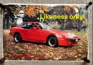 Porsche 944 ~ Vintage Rolling Sealed 1984 Poster ~ AA Graphics PC 881 Park ~ NOS - Bild 1 von 11