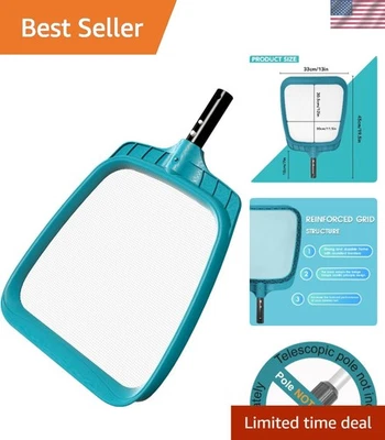 Skimmer de piscina versátil con malla fina - Fácil limpieza para piscinas, spas y fuentes Foto 1 de 4
