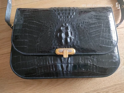 sac à main Vintage en crocodile véritable - Photo 1/4