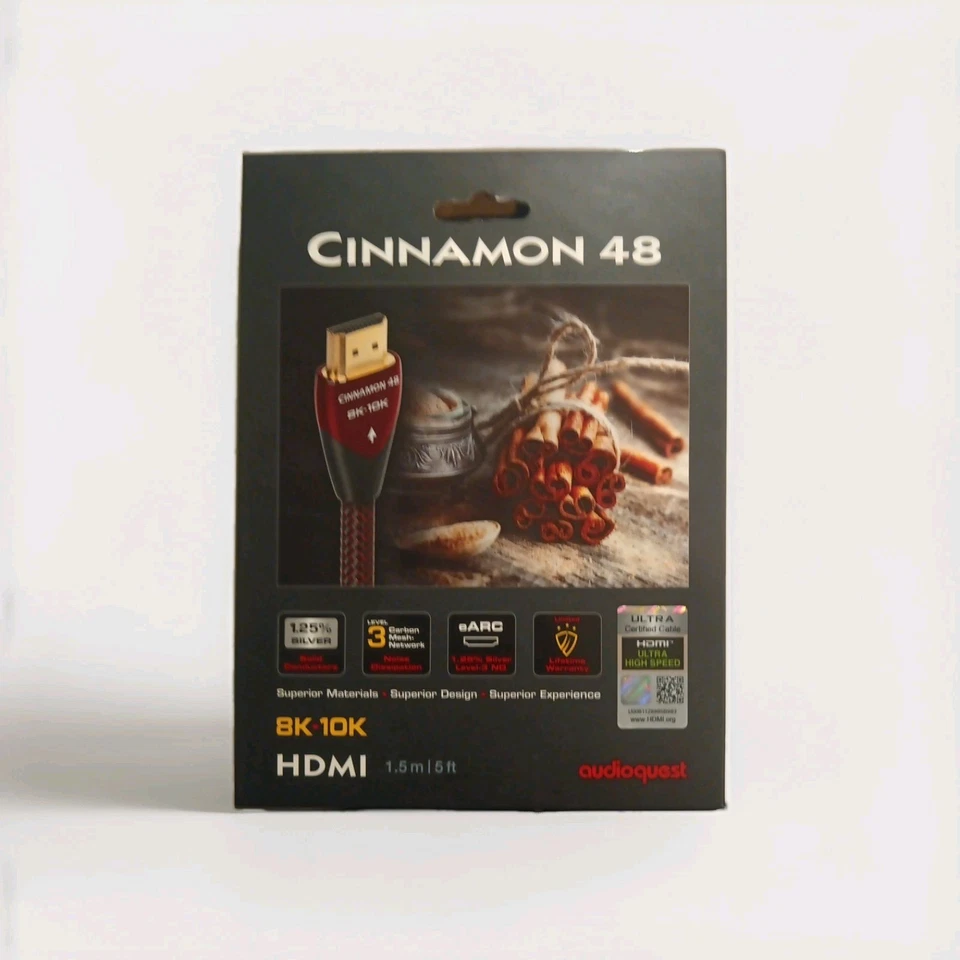 AudioQuest Cinnamon 48 HDMI 1.5m Ethernet Digital Audio/Video #2 $225 - Image 1 of 1