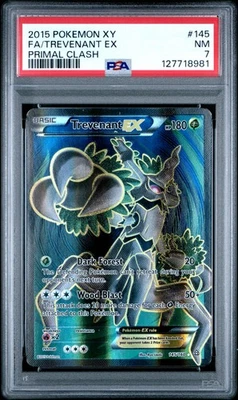 2015 Pokemon Xy Primal Clash Trevenant EX #145 Fa Primal Clash PSA 7 - Image 1 of 2