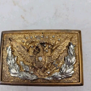Vintage Belt Buckle E Pluribus Unum Eagle. 2 Inch By 3 Inch Never Used - Picture 1 of 4