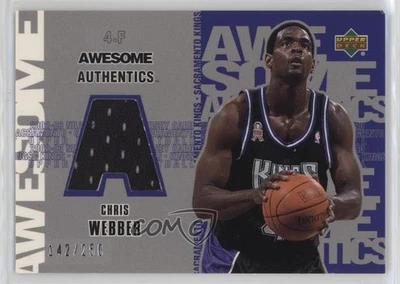 2002-03 Upper Deck UD Authentics Awesome Authentics /250 Chris Webber #CW-A HOF - Image 1 of 2