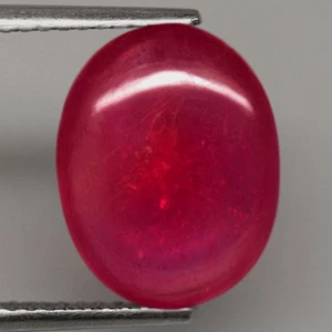 4.53Ct. Natural Gemstone Ruby Pinkish Red Oval Cabochon Big Mozambique Ravishing - Picture 1 of 7