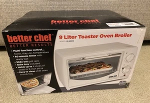 BETTER CHEF 9 LITER TOASTER OVEN BROILER WITH SLIDE OUT RACK & BAKE TRAY (NEW) - Picture 1 of 8