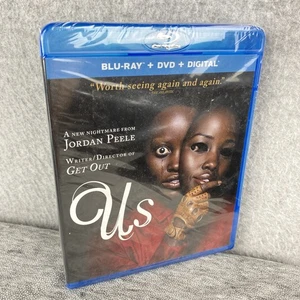 US 2019 Blu-ray + DVD + DIGITAL Jordan Peel Winston Duke NEW SEALED ✅ - Picture 1 of 5