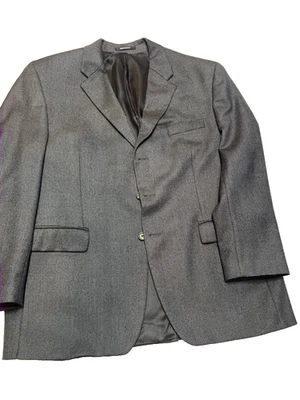 Chaps Ralph Lauren Mens 44L Navy Blue Wool Blazer Sport Coat Jacket - Image 1 of 4